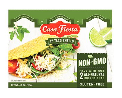 Vỏ bánh nướng taco hiệu Casa Fiesta Taco Shell 12 cái - Nhập khẩu Mỹ 128g