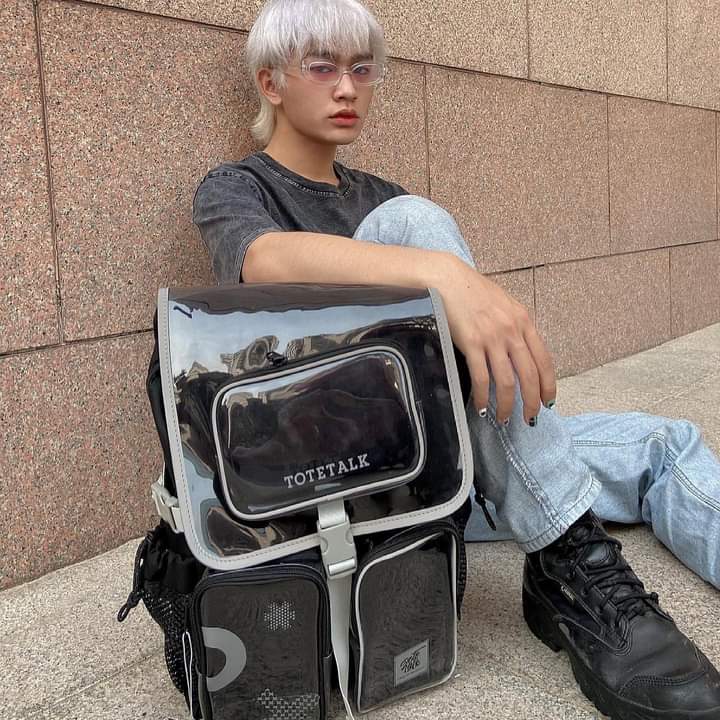 Balo tote talk nhựa