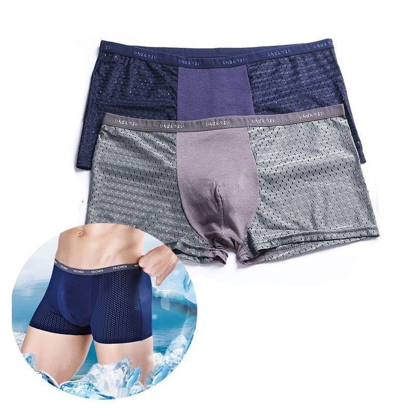 Quần lót nam đùi dạng lưới, quần sịp nam thông hơi boxer bq01