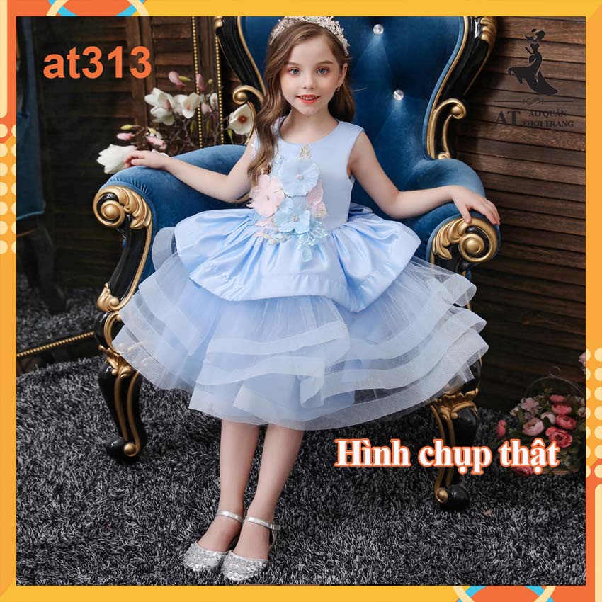 [HCM]Đầm công chúa cho bé có size cho bé từ 14 đến 45kg-hàng Quảng Châu cao cấp