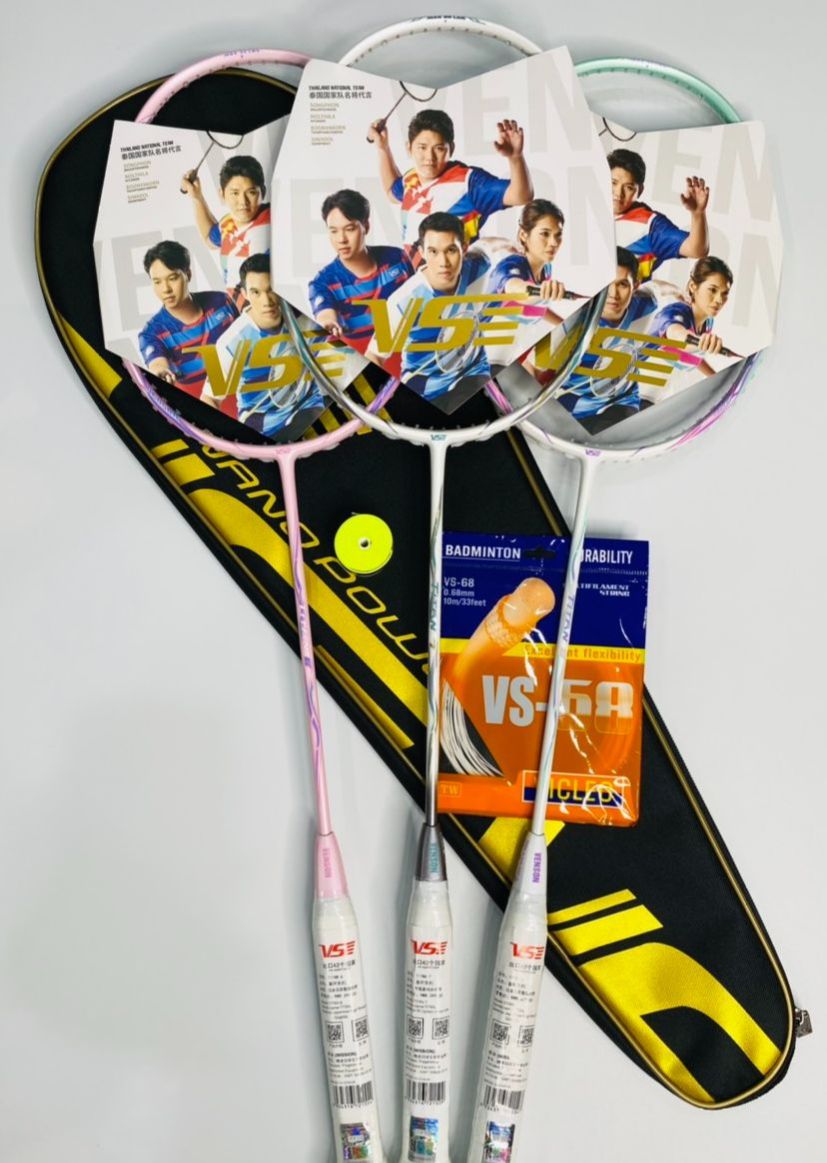[HÀNG CHÍNH HÃNG] Vợt Cầu Lông VS Titan 7, 8, 9, 5, 6 Khung Cacbon Lực Căng Max 16kg Tặng Công Căng Vợt + Bao Đựng Vợt + Quấn Cán