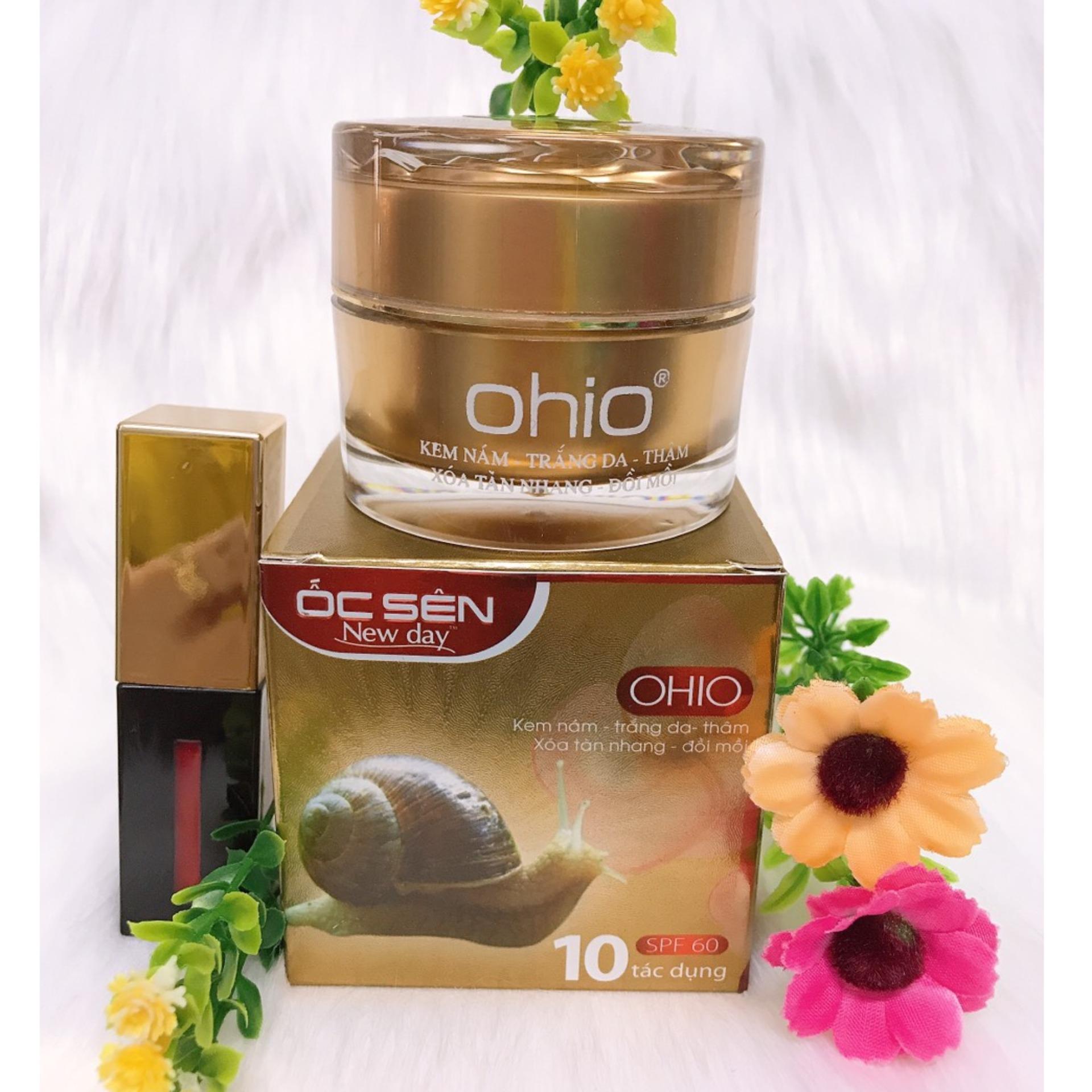 [HCM]Kem nám Trắng da - Xóa tàn nhang 10 tác dụng ỐC Sên OHIO New Day 30g