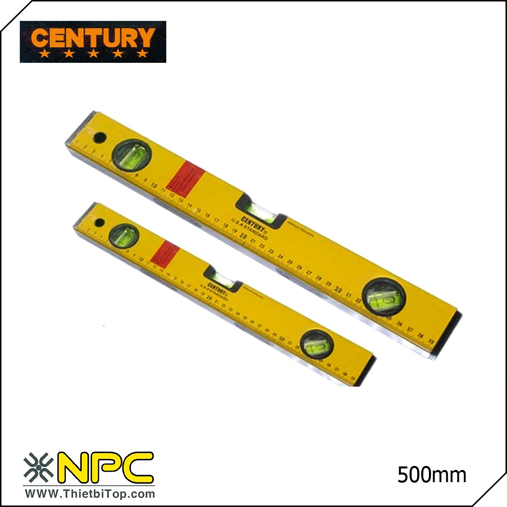 Thước thủy vàng 50cm century 49-032