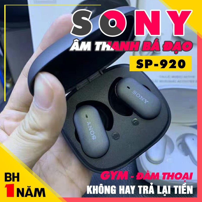 Tai nghe sony sp-920, âm thanh bá đạo, max phê, tai nghe bluetooth, tai nghe không dây