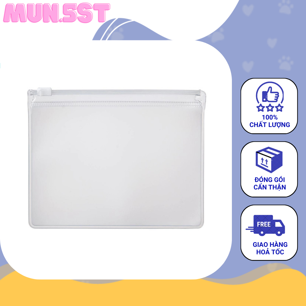 Muji_ túi zip eva b7/ b6/ a5/ a4