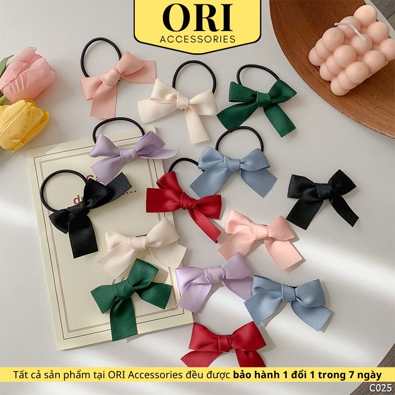 Cột tóc kẹp tóc nơ xinh xắn thời trang hàn quốc ori accessories c025