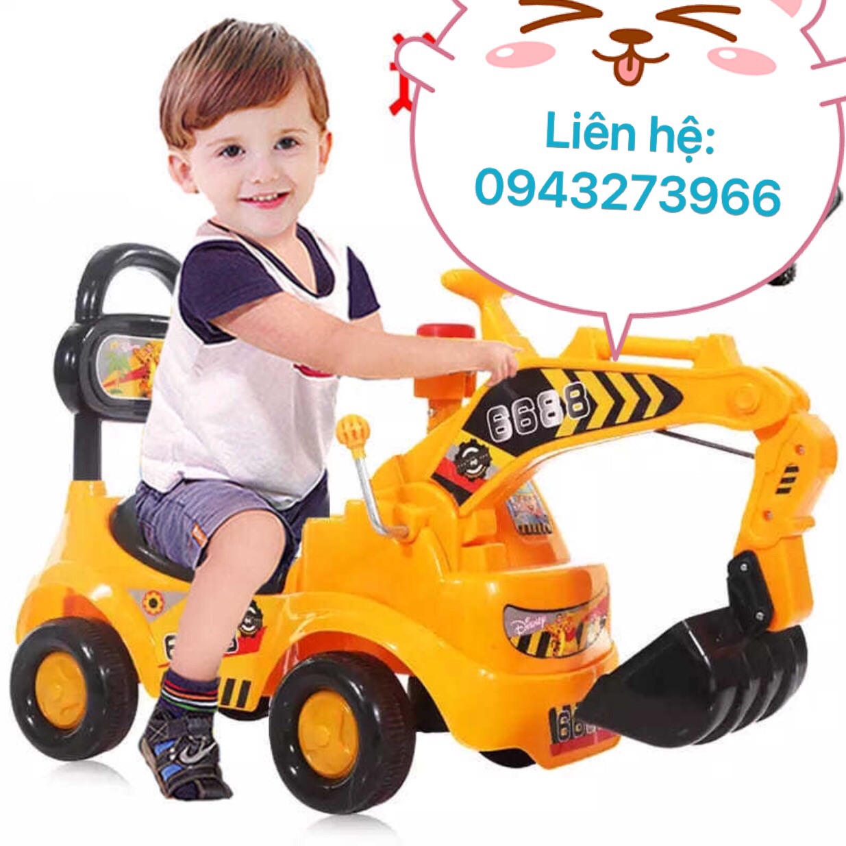 Xe cẩu chòi chân cho bé