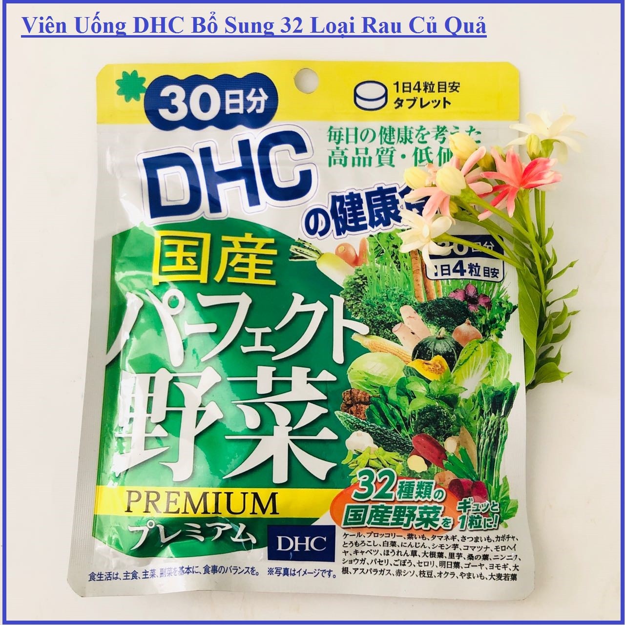 Viên rau củ dhc 30 ngày