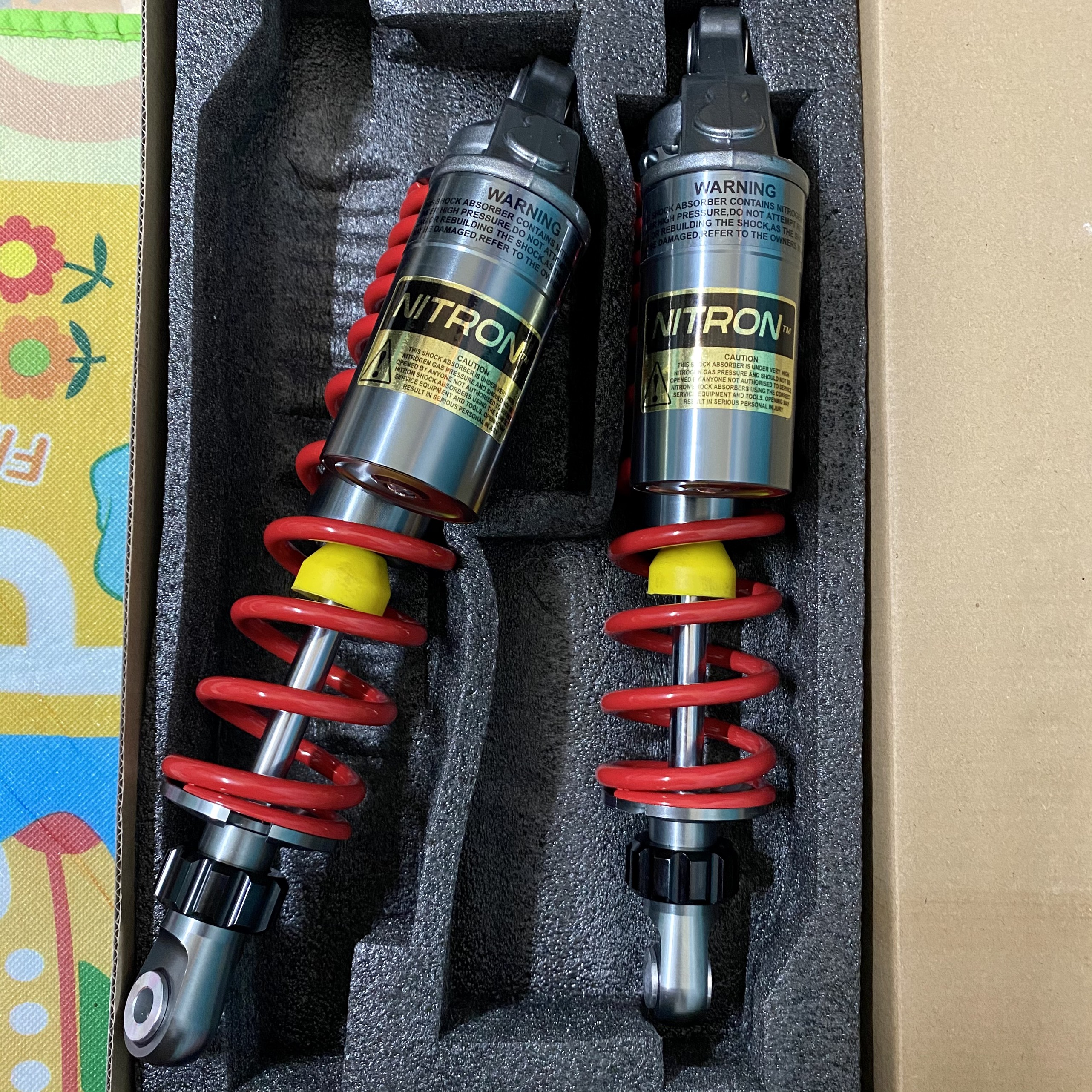 Phuộc nhún sau Nitron bình dầu cho các xe Dream Wave Axelo Ellegant Cub 330mm Win 100 Galaxy ...