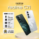 Điện thoại realme C71  RAM 4GB|6GB ROM 128GB màu trắng thiên nga|đen cú đêm