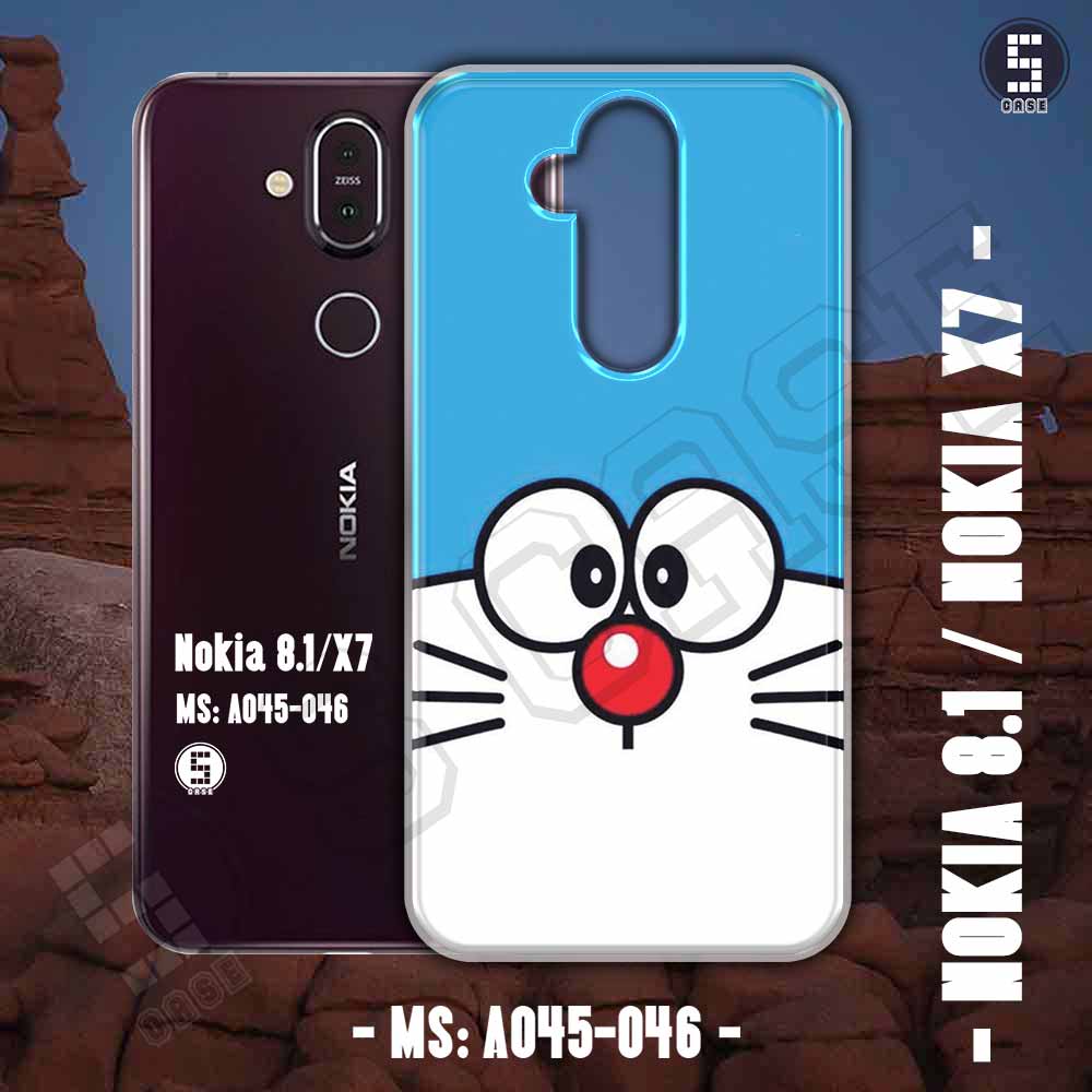 Ốp cho Nokia 8.1 / Nokia X7 hình Mèo ú A045-046