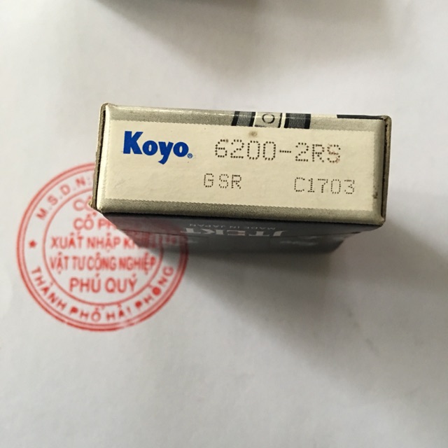 Bộ 10vòng bi, bạc đạn koyo 6200 - 2rs
