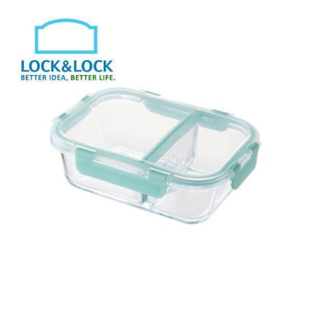 Hộp thuỷ tinh chia 2 ngăn lock&lock lhc346 dung tích 600ml