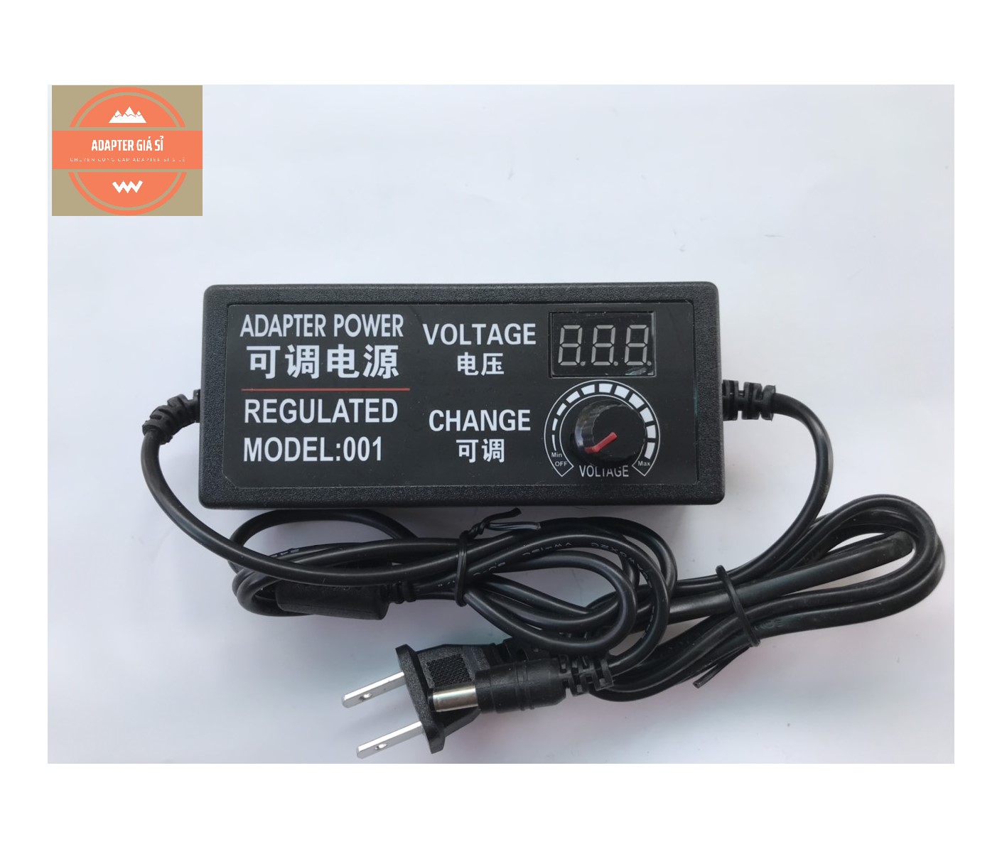 Adapter nguồn điều chỉnh điện áp 3v - 12v 5a có màn hình led hiển