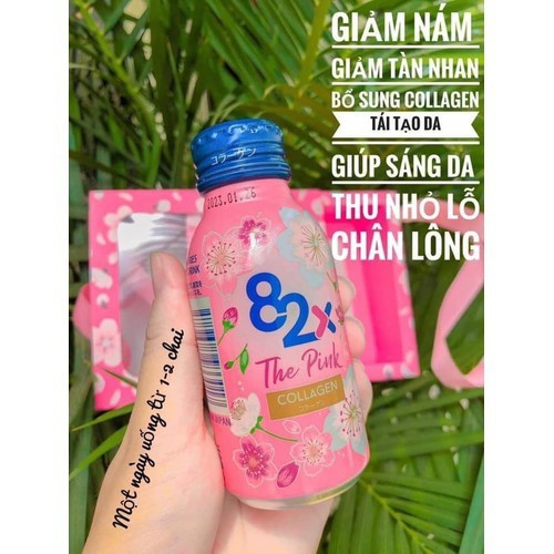 10 lọ Nước Uống Bảo Vệ Sức Khỏe 82x The Pink Collagen Nhật Bản