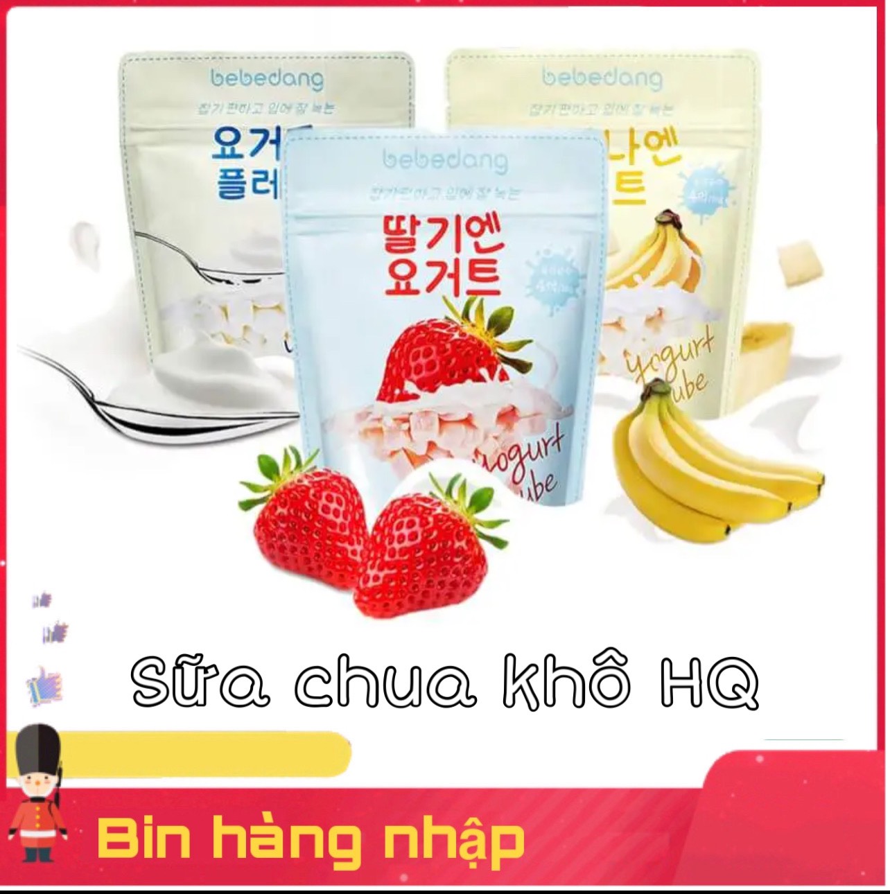 Sữa chua khô hoa quả hàn quốc sấy lạnh BEBEDANG