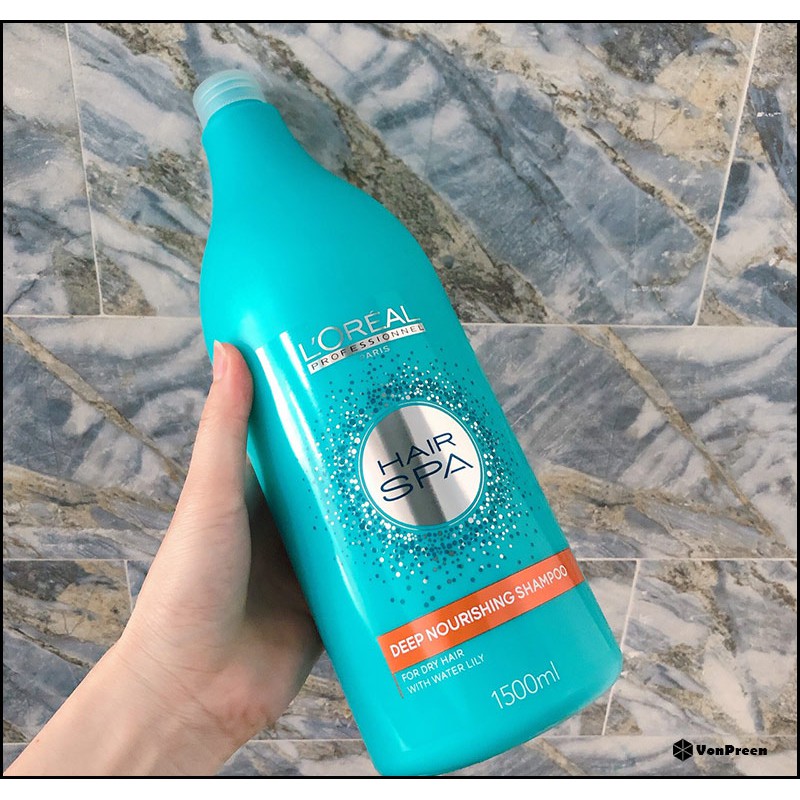 Dầu gội suôn mượt Loreal Professionel Hair Spa Deep Nourishing Shampoo 1500ml dành cho tóc khô xơ
