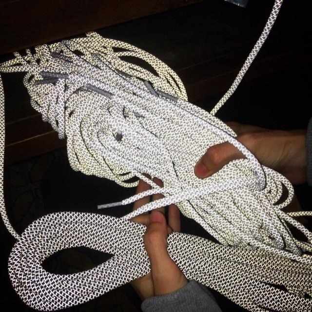 DÂY GIÀY BẢN DẸT NHIÊU MÀU / DÂY PHẢN QUANG BẢN TRÒN