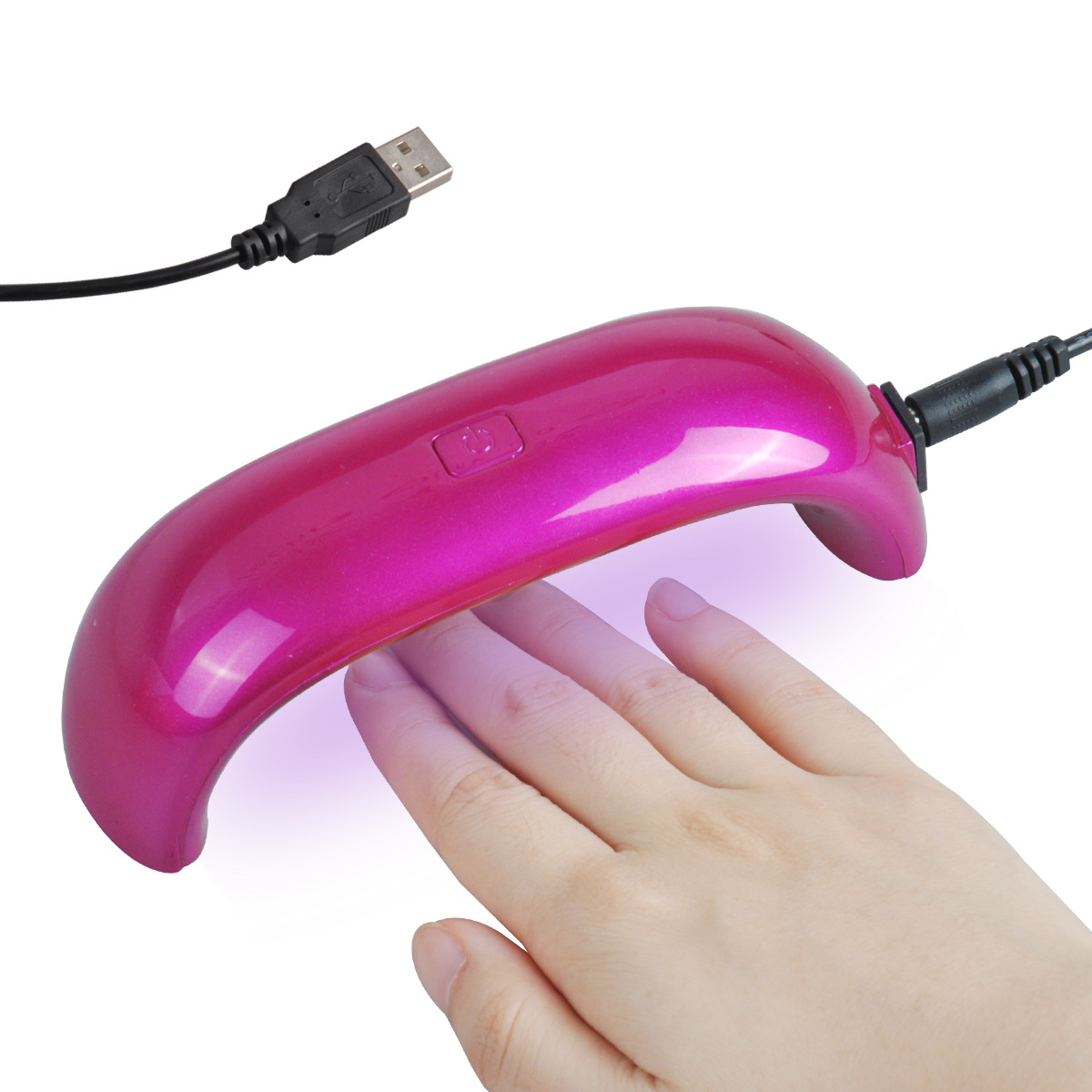 Máy làm khô móng tay, chân mini Máy sấy khô móng nail Máy sấy khô móng tay chân nail gel đèn UV 9w an toàn cho tay sơn móng tay cũng bóng hơn so với để khô tự nhiên
