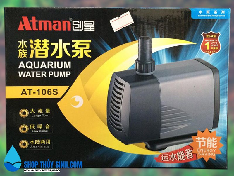 Máy bơm ATMAN-106s tiết kiệm điện dành cho hồ cá