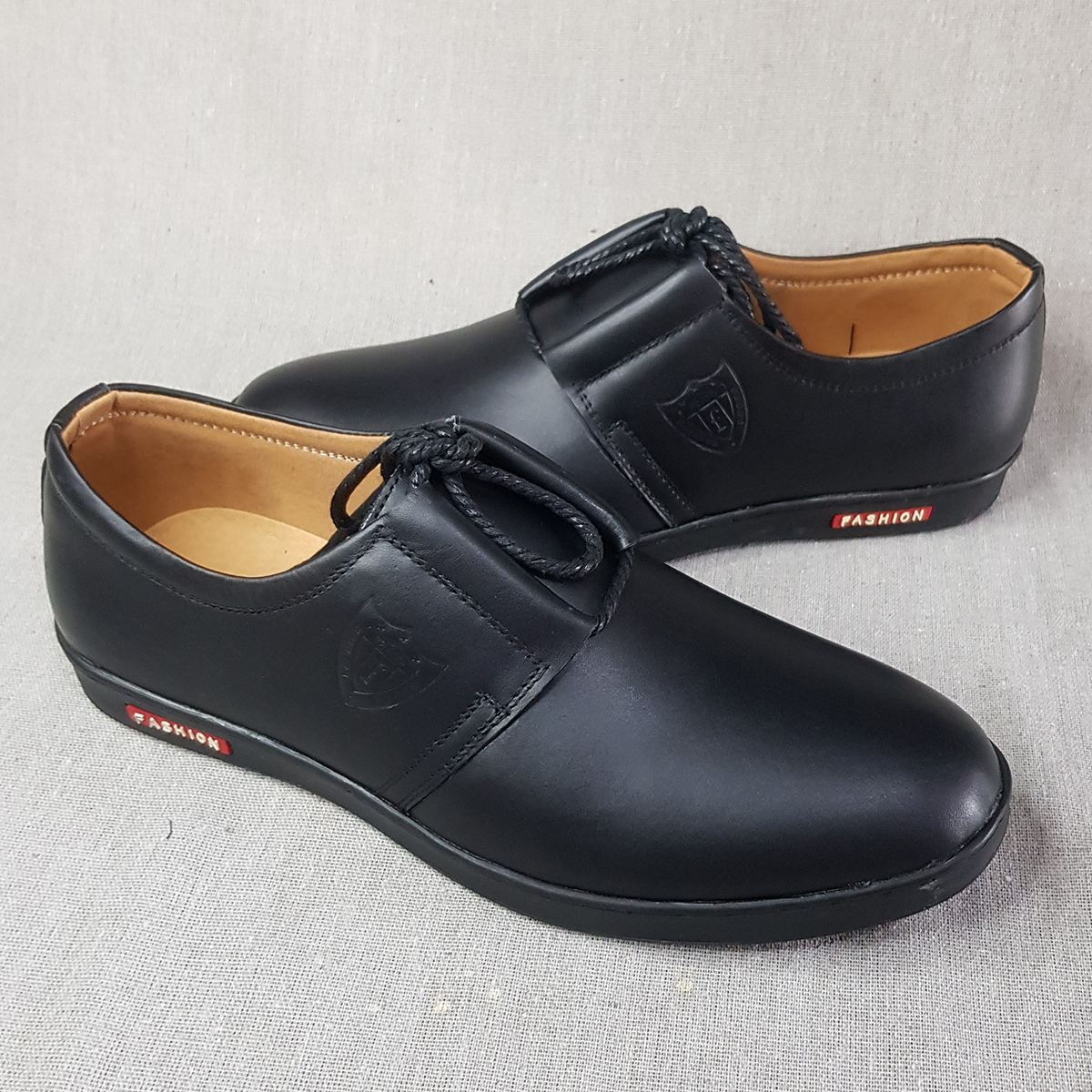 Minh Nhân - Giày tây nam da bò Giày Công sở Nam Da Bò đẹp Giày buộc dây nam da bò Giày đốc nam cổ ngắn mũi bo tròn hàng hiệu thời trang giá rẻ B-7màu đen