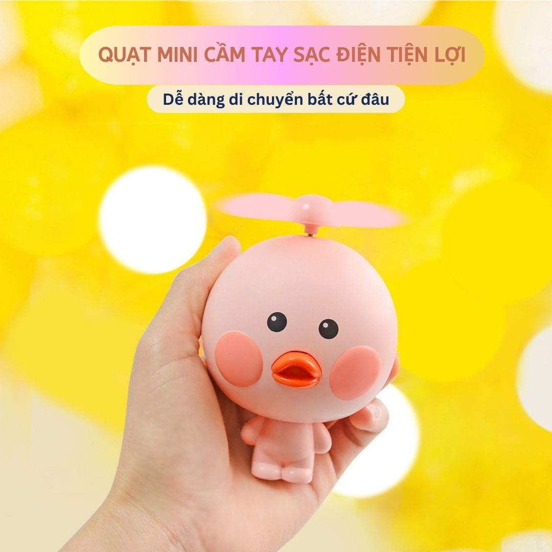 Quạt mini cầm tay kèm đèn pin tiện lợi cổng sạc usb, pin 300-500ma 4.2v sạc 1-3h