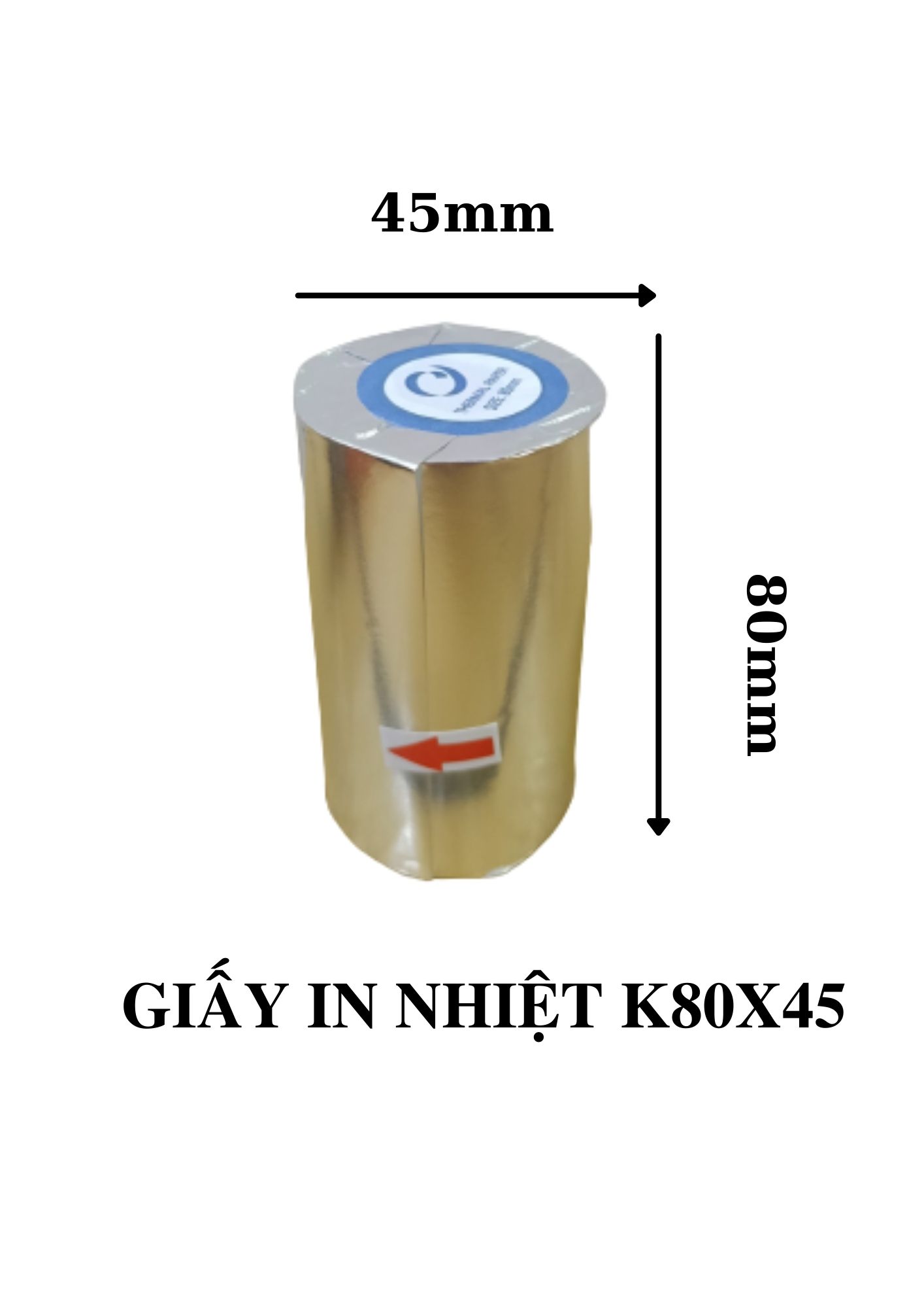 Giấy in nhiệt k80x45- giấy in bill- giấy in hoá đơn