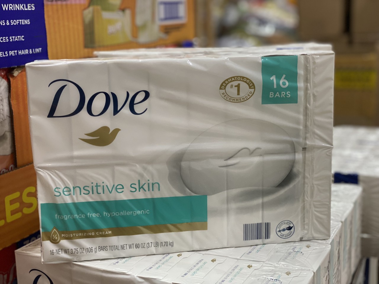 Set xà bông cục dove sensitive skin - dành cho da nhạy cảm