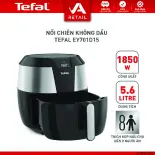 Nồi chiên không dầu điện tử Tefal XXL EY701D15, dung tích 6.3L - BH 2 năm - Hàng Chính Hãng