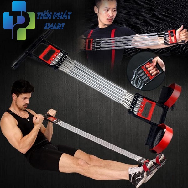 Dụng Cụ Tập Gym, Dụng Cụ Thể Hình, Dây Tập Thể Dục Lò Xo Tại Nhà Tiện Lợi, 5 Lò Xo Kéo Sức Chịu Lực Tốt, Rèn Luyện Cả 5 Cơ Hiệu Quả, Cho Thân Hình Đẹp Chính Hãng Tienphatsmart
