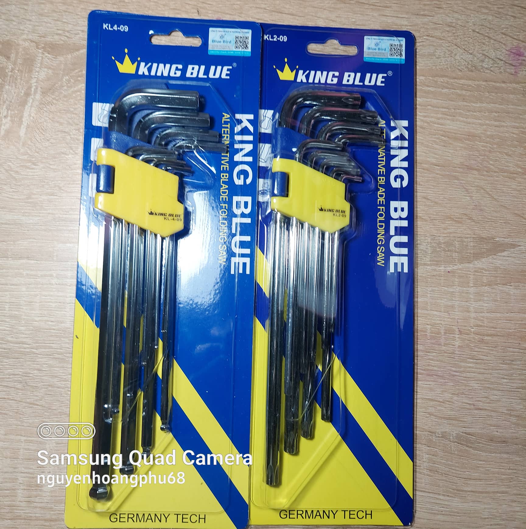 Bộ lục giác, lục giác hoa thị King blue hàng thương hiệu chất lượng thép S2 siêu cứng