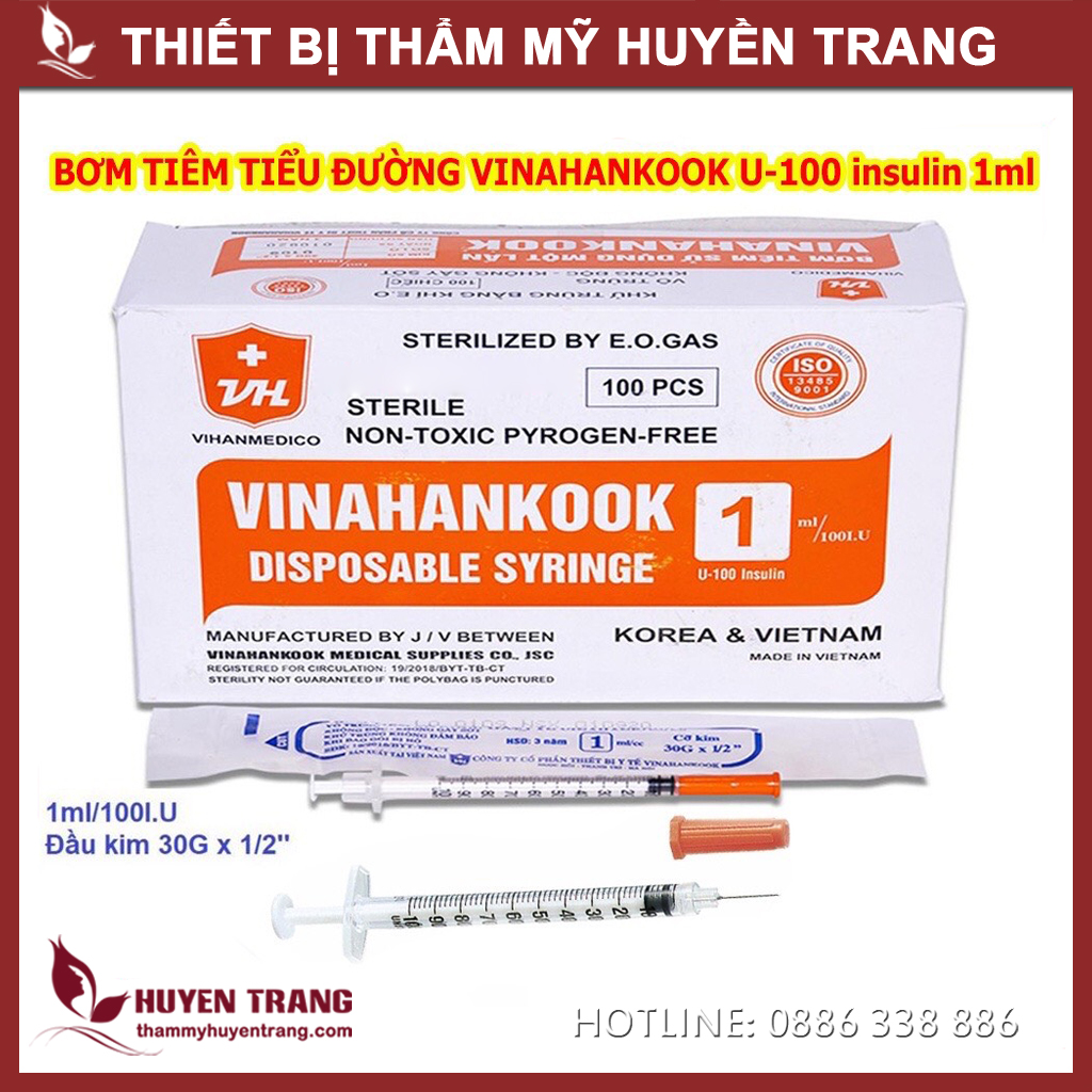 Kim tiểu đường 1cc / 1ml vinahankook
