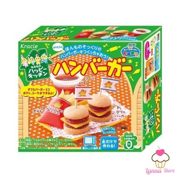 Popin Cookin bộ Hamburger- đồ chơi nấu ăn tự làm bánh Nhật Bản