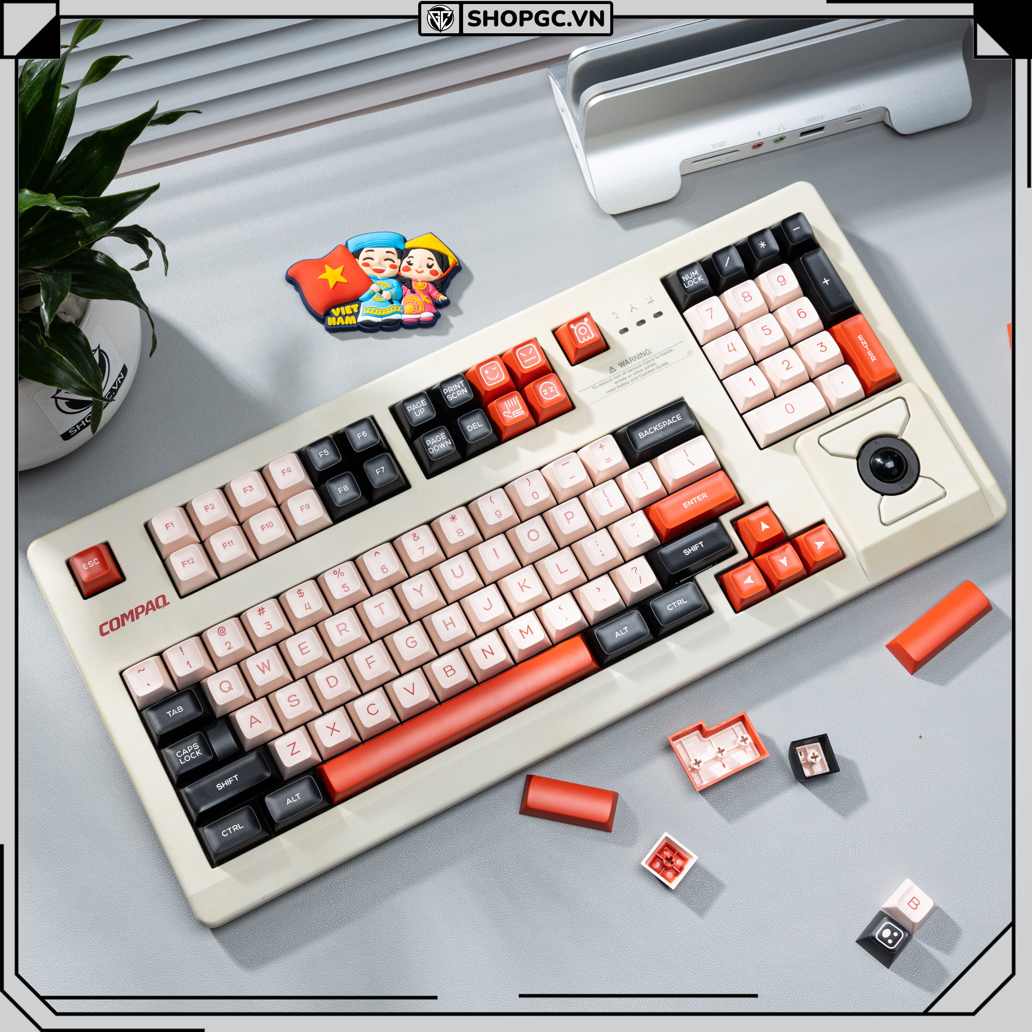 Keycap sa aifei flamingo | qxa profile | abs double-shot | 160+ nút nhựa bàn phím cơ