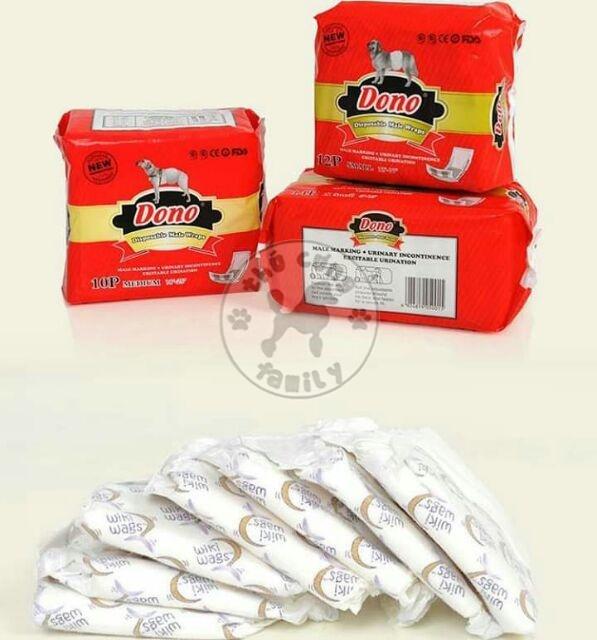 Tã bỉm vệ sinh cho chó đực dono male wrap size m - family pets