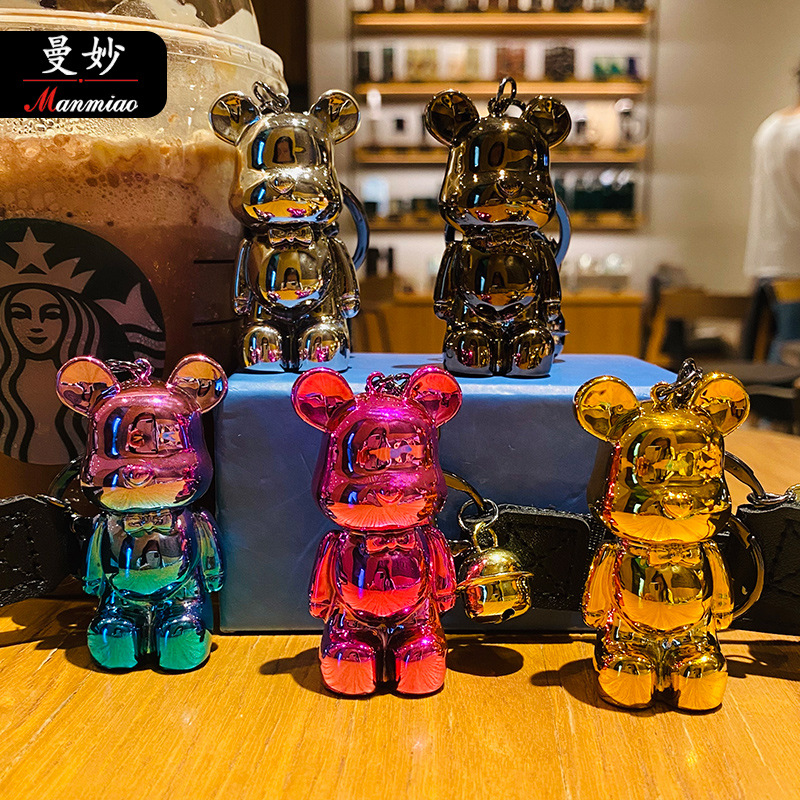 Móc Khóa Bearbrick Cao Cấp, Móc Khóa Phụ Kiện Túi Xách Gấu Bearbrick đủ màu sắc hot trend Tiktok