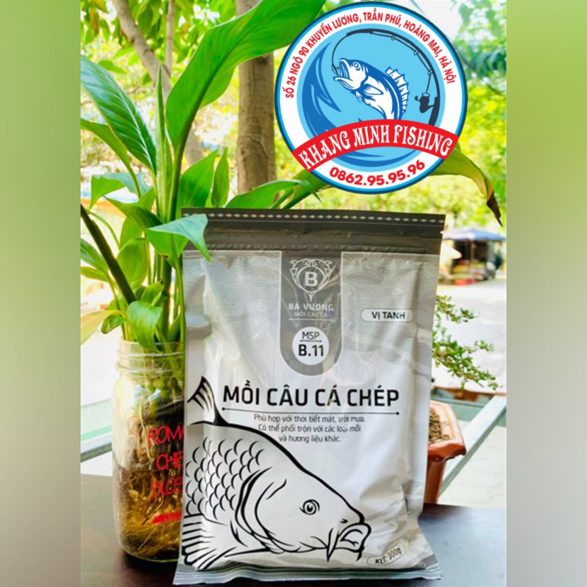 Mồi câu cá chép b11 - mồi câu bá vương