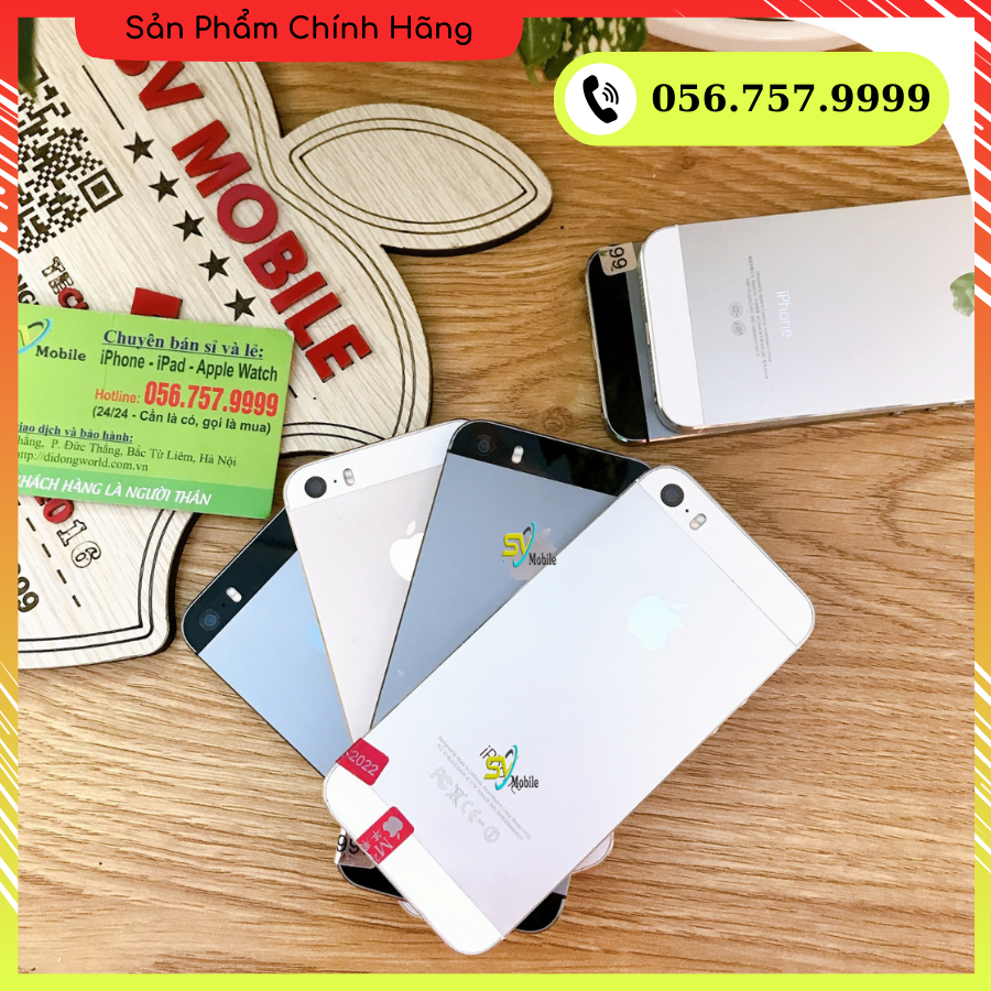 Điện thoại giá rẻ cho học sinh đời i.Phon.e 5S  -  Bản Quốc Tế 32G, máy Full Zalo FB Youtube tiktok, Cảm ứng mượt, Bảo hành 3-12 tháng