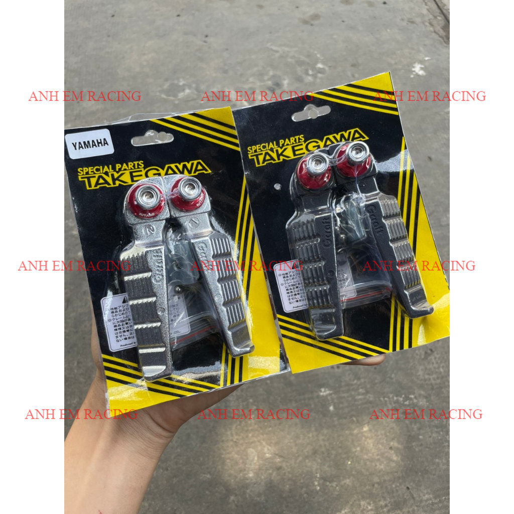 Gác Chân Sau TAKEGAWA TẶNG CỐT SALAYA Gắn Xe HONDA YAMAHA Dream, Wave, Fu Led, Vision, AB ,Nhôm Đúc
