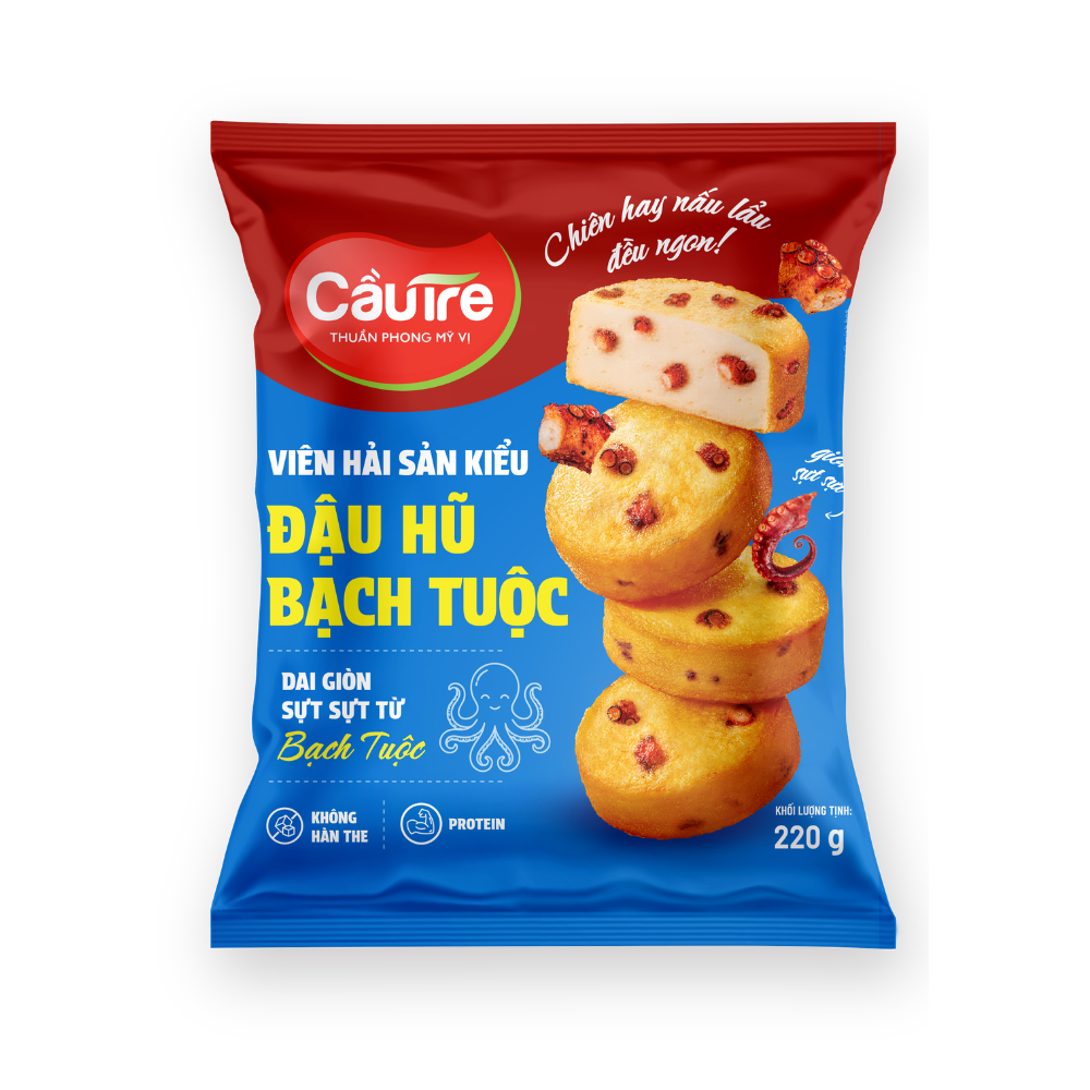 [Hỏa tốc] Viên Hải Sản Đậu Hủ Bạch Tuộc 220g
