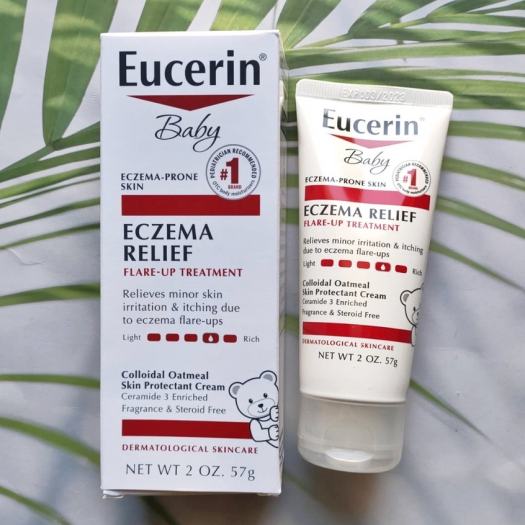 Kem dưỡng ẩm & ngừa viêm da cho trẻ trên 3 tháng tuổi Eucerin Baby Eczema Relief Flare-Up Treatment 57g (Mỹ)