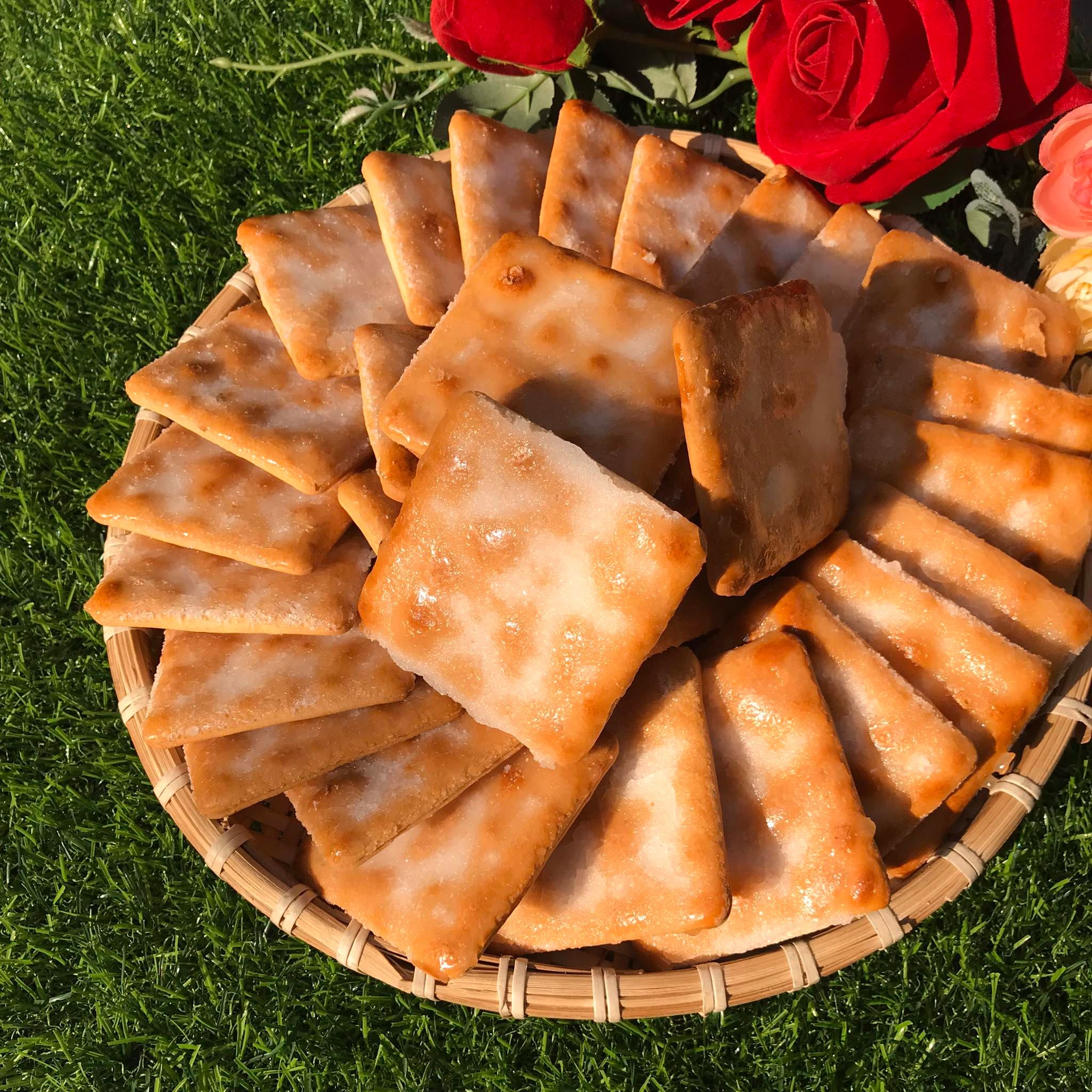 Bánh lạt đường vuông 500g - đồ ăn vặt