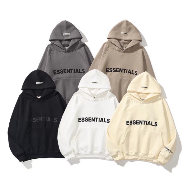 Áo Hoodie ESSENTIALS Đủ 5 Màu, Chất Nỉ Bông Dày Dặn Full Box