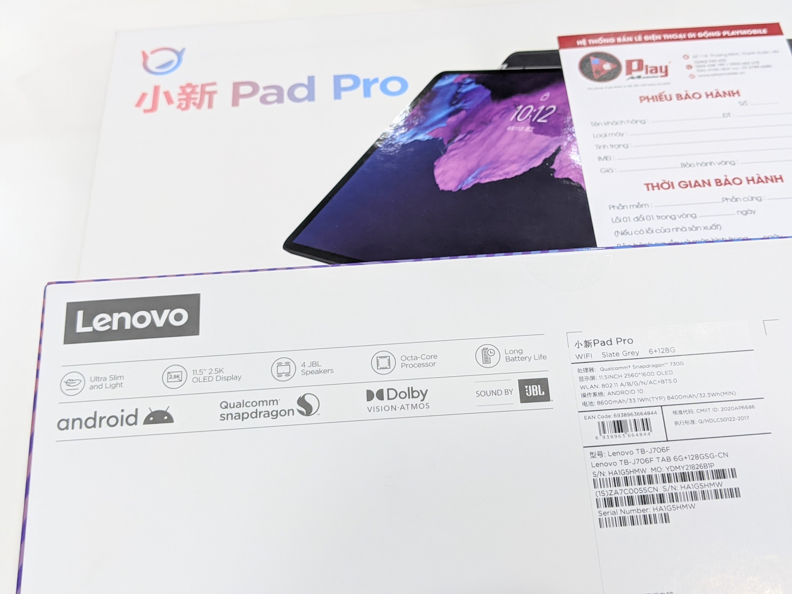 Máy tính bảng Lenovo Xiaoxin Pad Pro 2020 | Phiên bản 6/128G | Pin Trâu | Loa khủng | Tại Playmobile