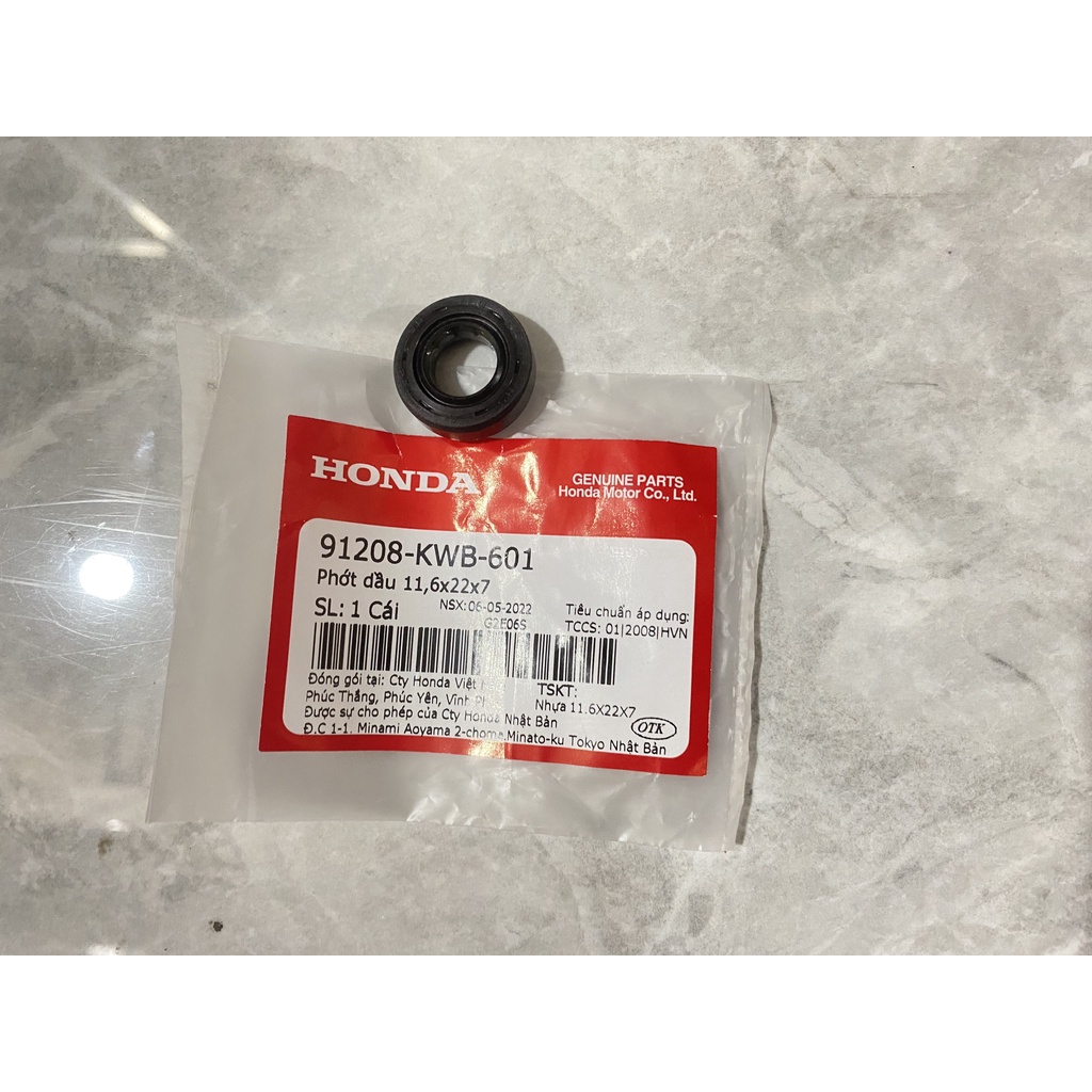 Phớt dầu, phớt cần số wave 110 11,6x22x7