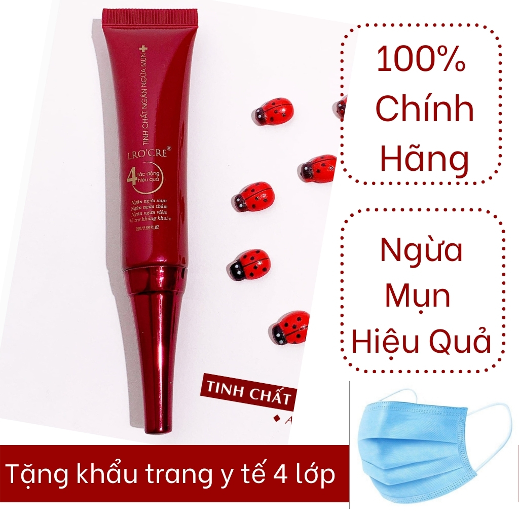 Tinh chất mụn lro'cre ngăn ngữa mụn làm sạch da và se khít lỗ chân lông