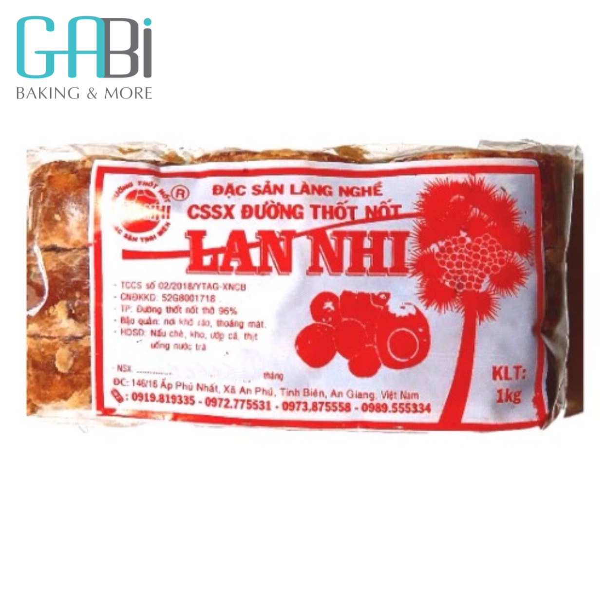 Đường thốt nốt Lan Nhi 1kg