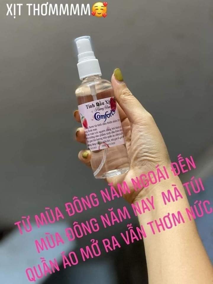 XỊT THƠM QUẦN ÁO - XẢ VẢI KHÔ - TINH DẦU HUONG BAM MAI / HOA CỎ