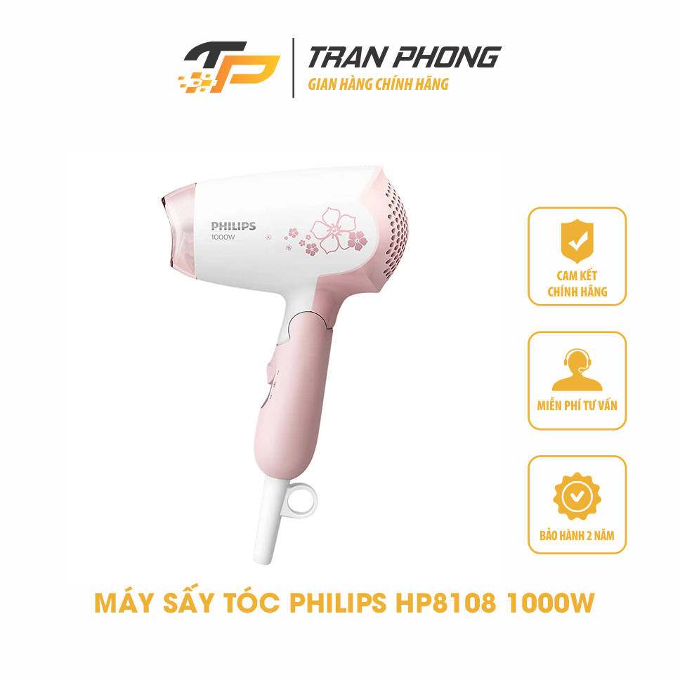 Máy sấy tóc philips hp8108 1000w - hàng chính hãng