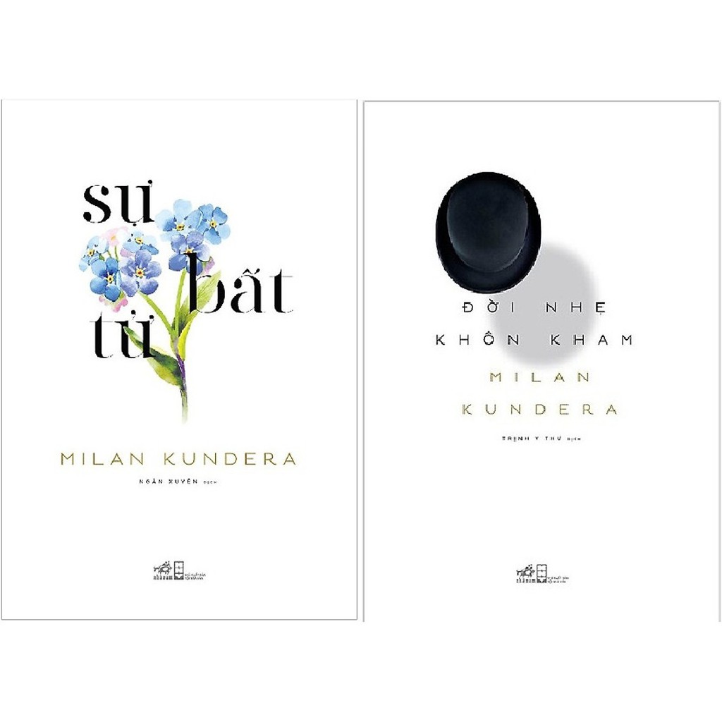Nguyetlinhbook sách - combo 2 cuốn đời nhẹ khôn kham và sự bất tử.